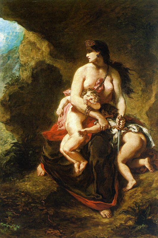Eugene Delacroix Medea oil painting image